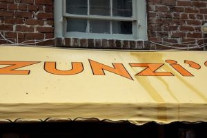 Zunzie's yellow awning